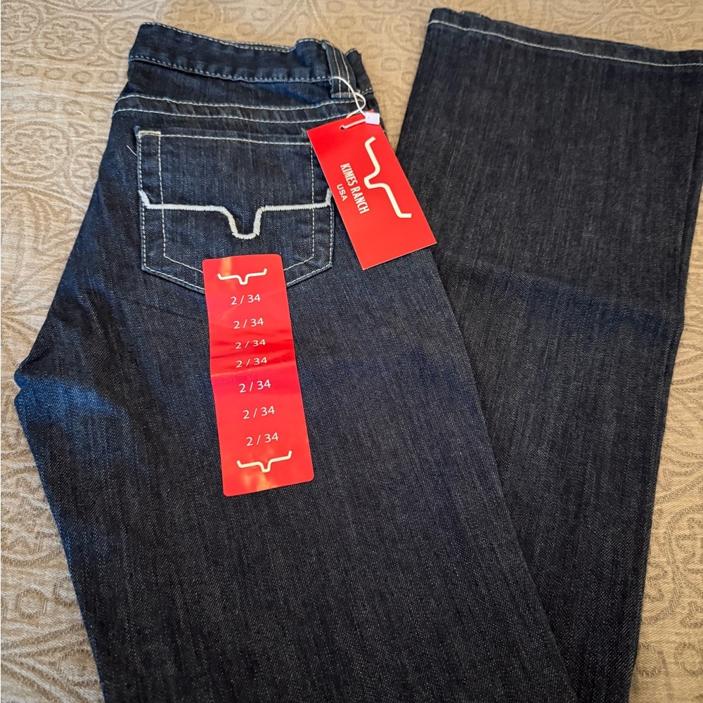 Kimes Ranch Women's Dark Blue Boot Cut Jeans